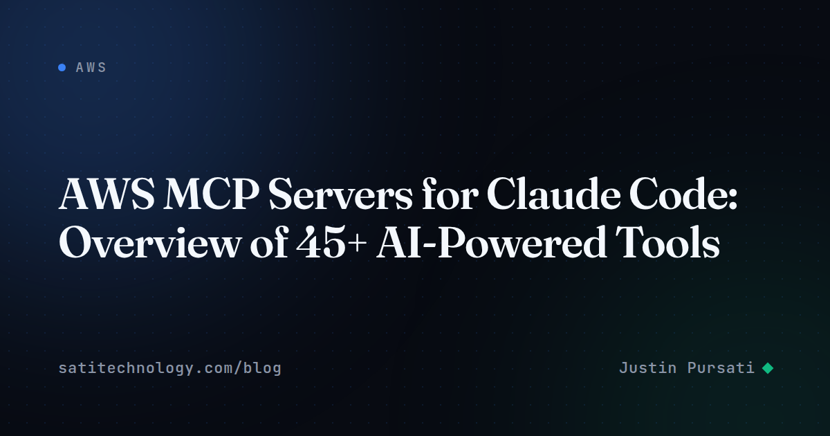 AWS MCP Servers for Claude Code: Overview of 45+ AI-Powered Tools
